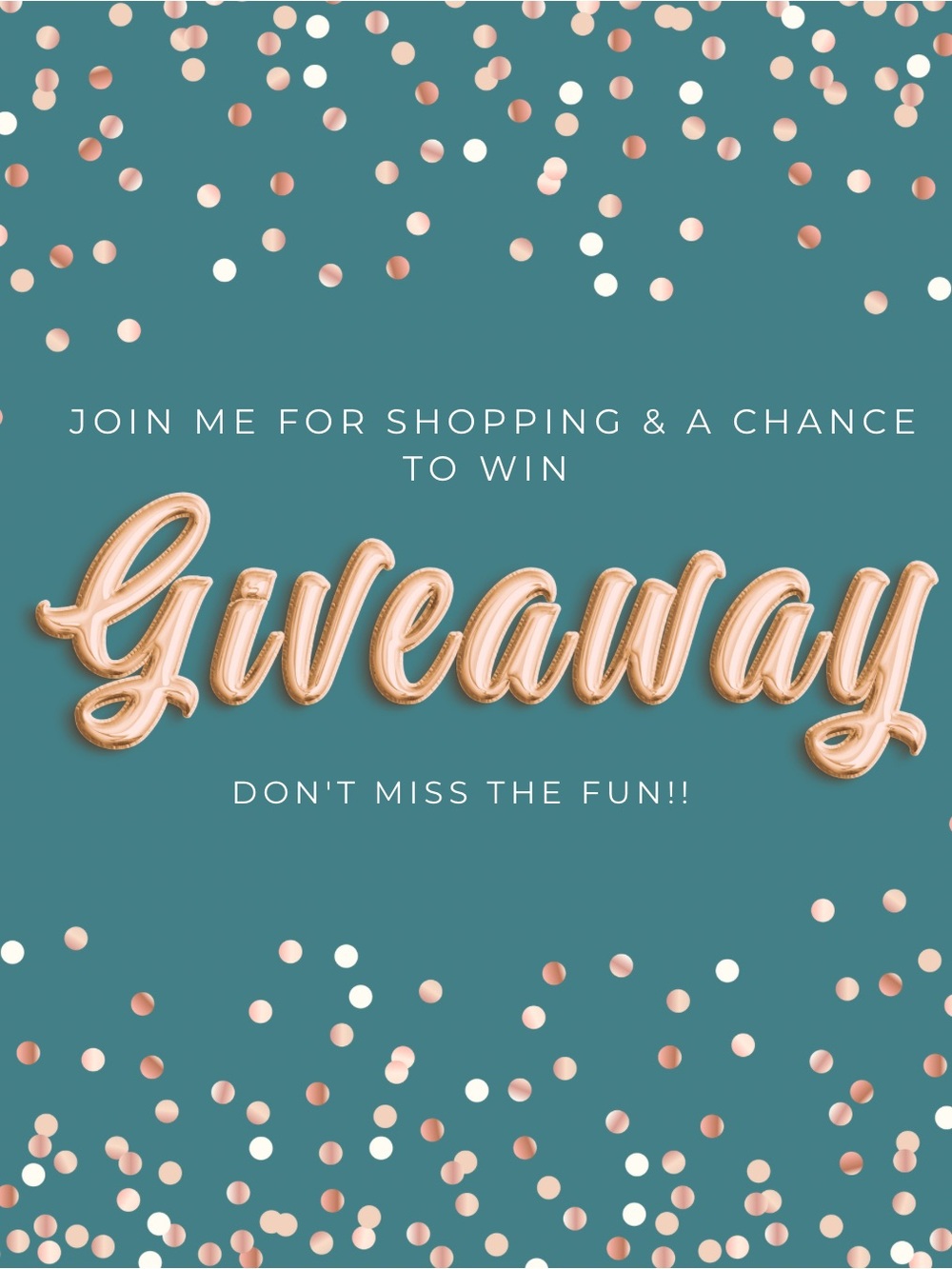 Giveaway to be awarded during a live show